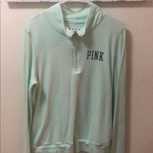 PINK Crew-Neck Zip Up